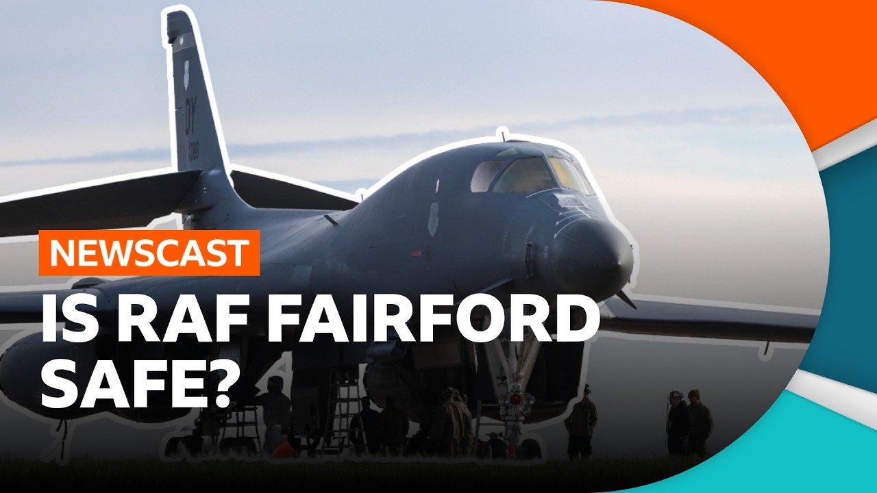 US bombers leave RAF Fairford: What happened after last week's major incident? | BBC Newscast