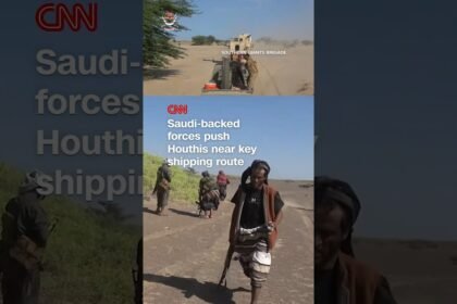 Saudi-backed forces push Houthis near key shipping route
