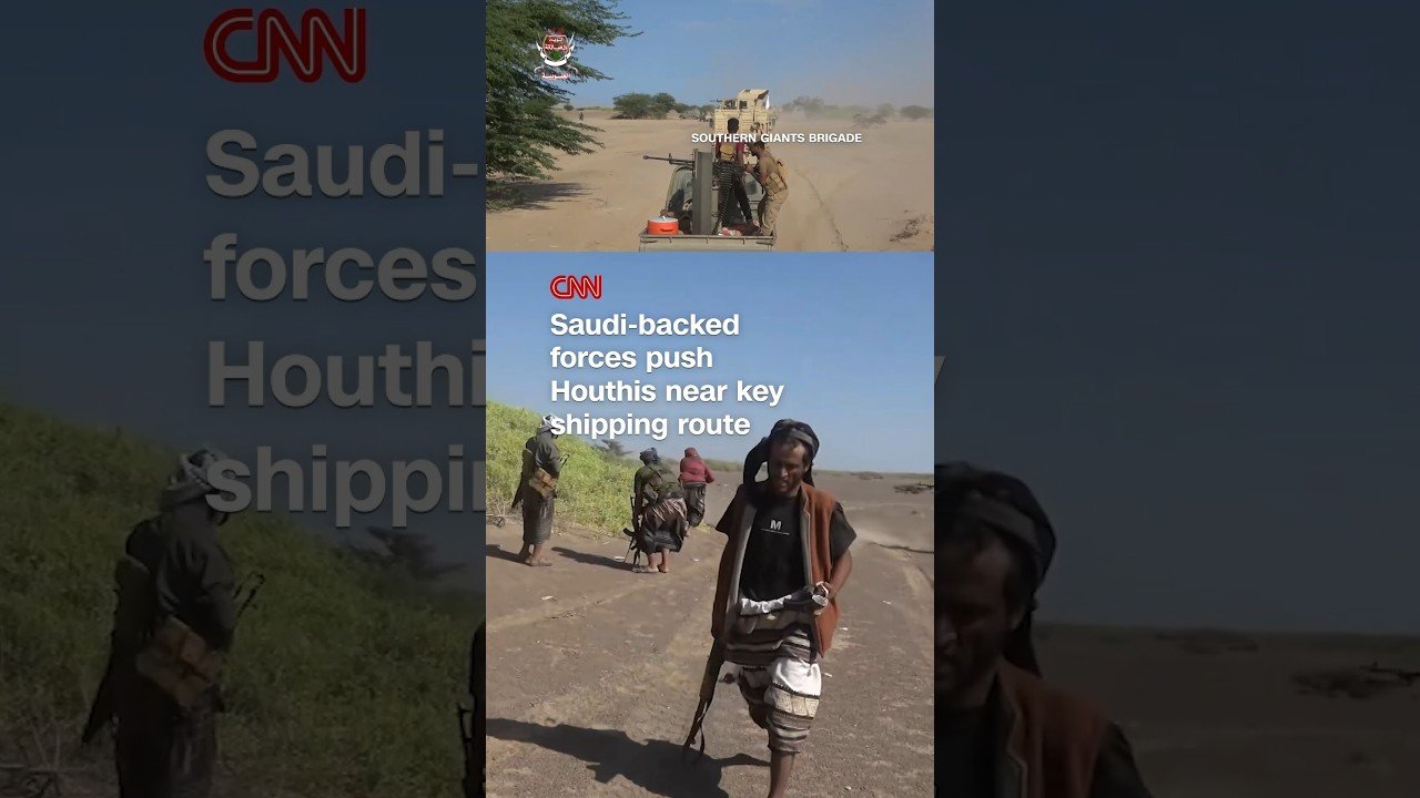 Saudi-backed forces push Houthis near key shipping route