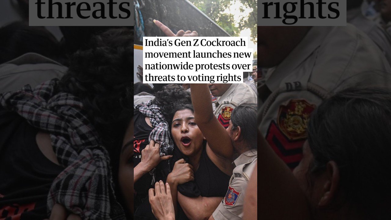 India's Gen Z Cockroach movement launches new nationwide protests over threats to voting rights