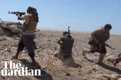 Footage shows Saudi-backed government forces near Houthi captured territories