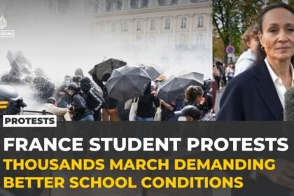 French police clash with demonstrators as education protests spread