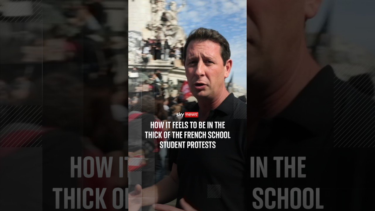 How it feels to be in the thick of the French school student protests