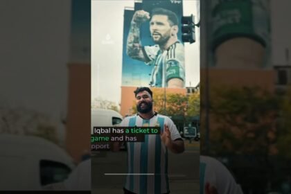 Messi super fan travels from India to Argentina for idol’s final game | #AJ shorts