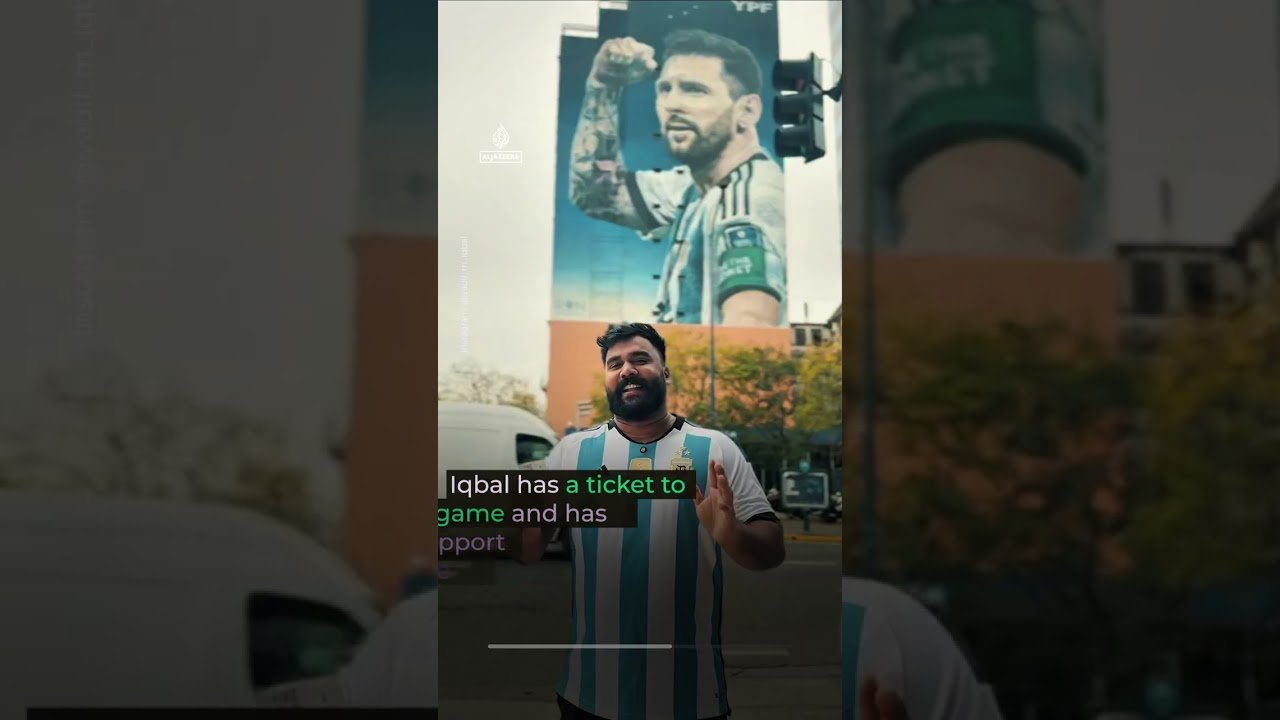 Messi super fan travels from India to Argentina for idol’s final game | #AJ shorts