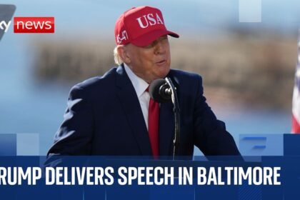 Trump delivers speech in Baltimore