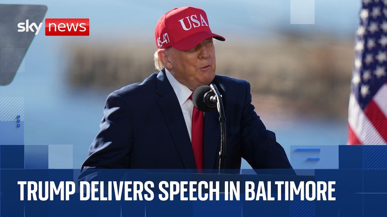 Trump delivers speech in Baltimore
