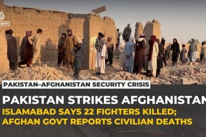 Pakistan says strikes in Afghanistan's Helmand killed 22 fighters; Kabul reports civilian deaths