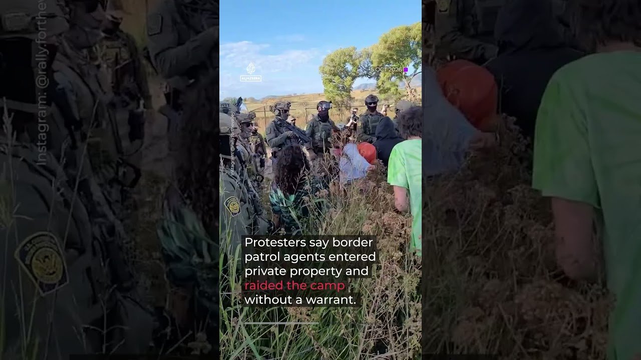Tree nearly as old as US torn down to expand Mexico border wall | AJ #shorts