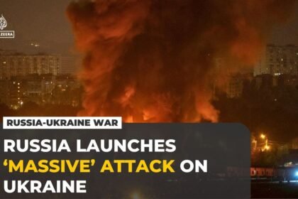 At least two killed in Kyiv as Russia launches ‘massive’ strike on Ukraine