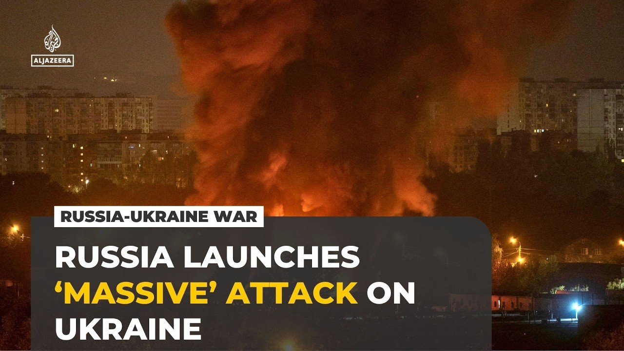 At least two killed in Kyiv as Russia launches ‘massive’ strike on Ukraine