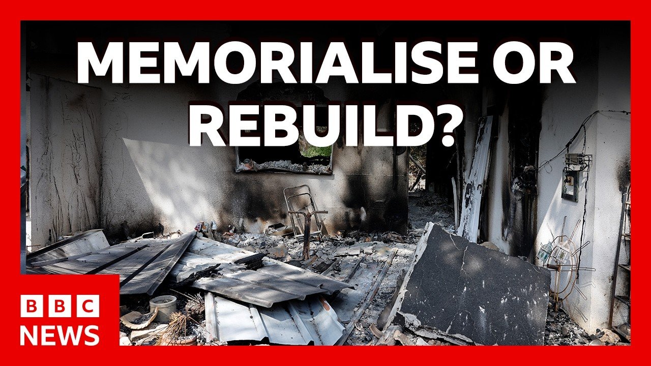 7 October survivors debate how to rebuild homes | BBC News