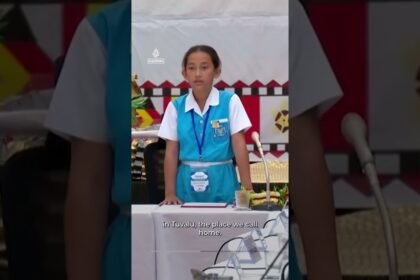 Girl pleads for world leaders to save her country from climate change | AJ #shorts