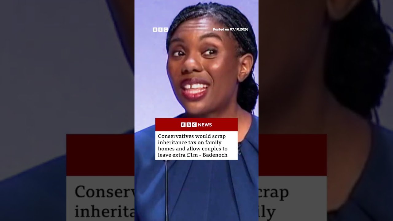 Kemi Badenoch says Tories would scrap inheritance tax on family homes. #BBCNews