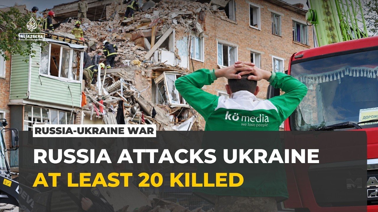 Russia launches massive attack on Ukraine, killing at least 20