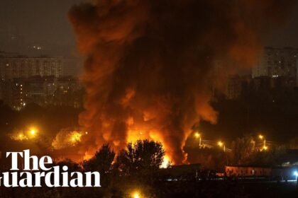 Explosion in Kyiv as Russian missiles strike across Ukraine