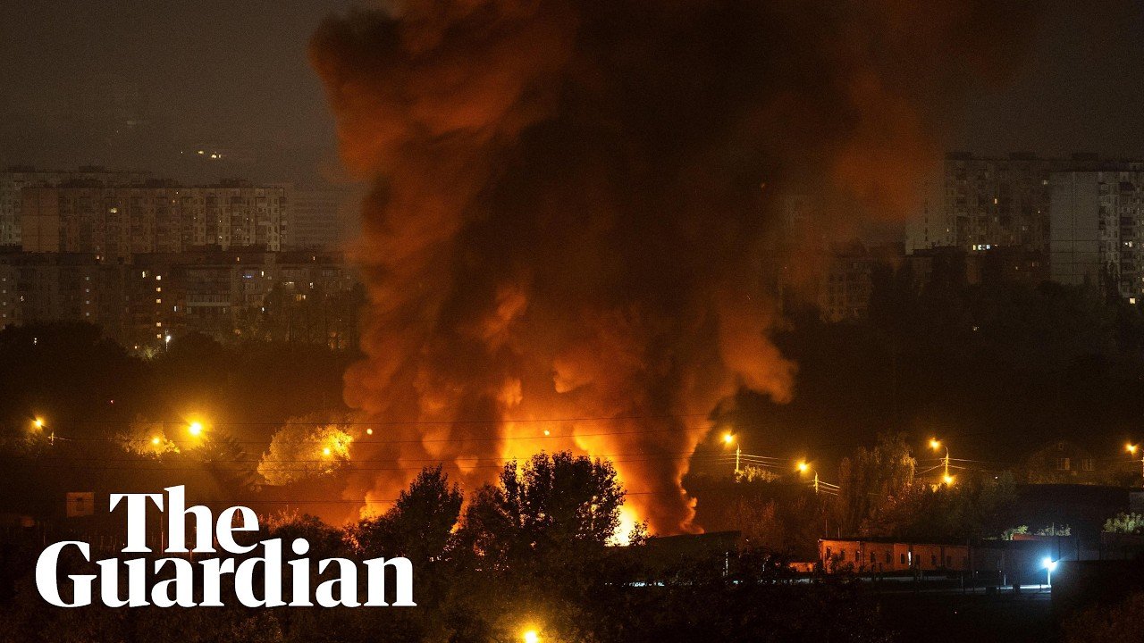 Explosion in Kyiv as Russian missiles strike across Ukraine