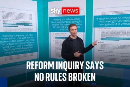 'No rules were broken': Reform UK report clears party over undercover sting