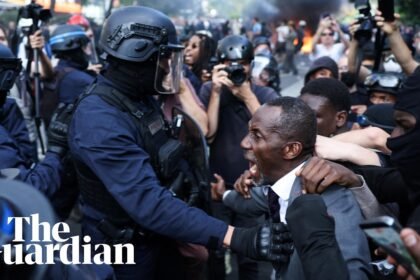 French mayor teargassed after shielding student protesters from police