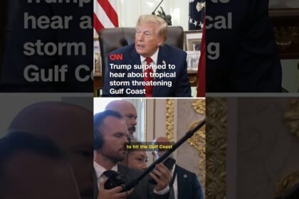 Trump surprised to hear about tropical storm threatening Gulf Coast
