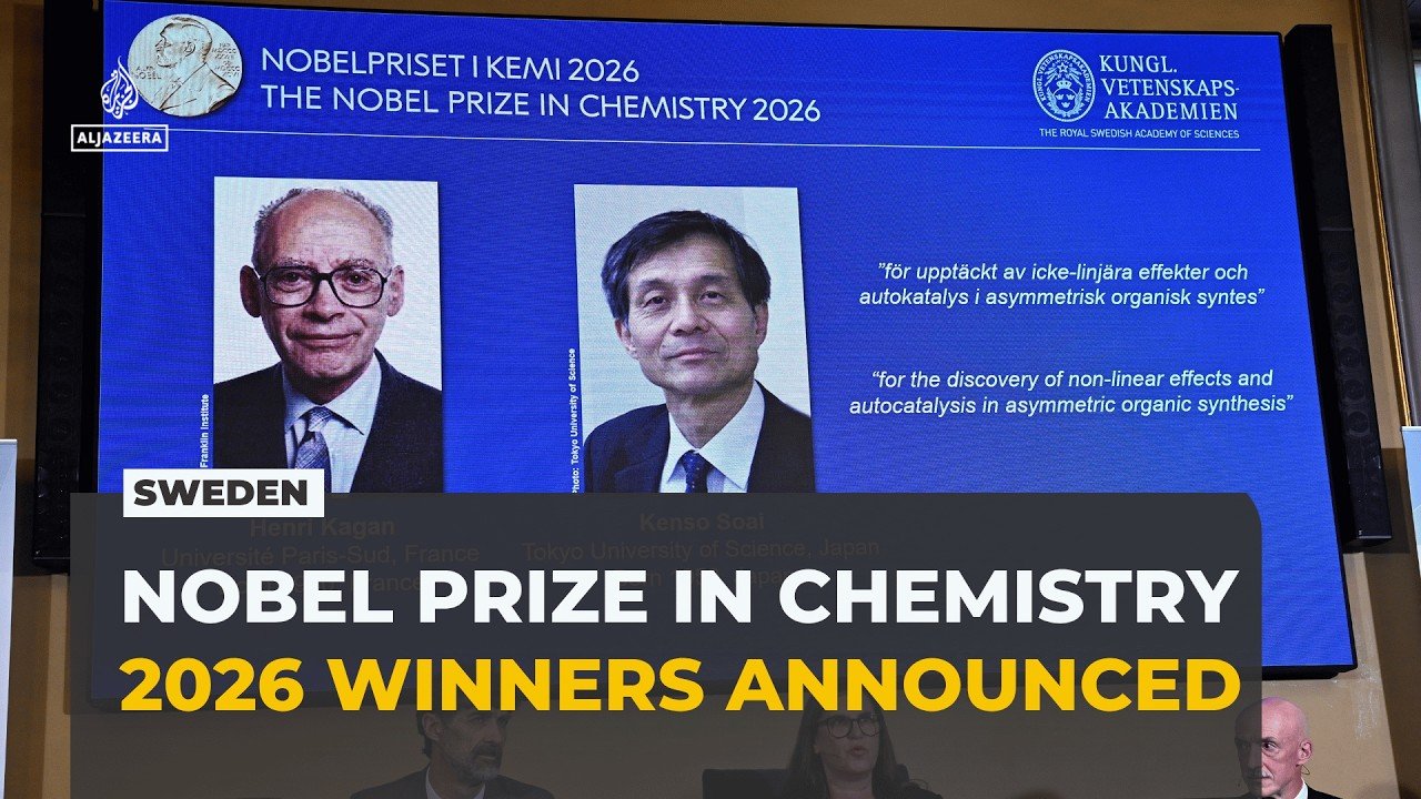 Henri Kagan and Kenso Soai win the 2026 Nobel Prize in Chemistry