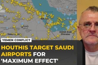 Houthi attacks on Saudi airports aim to disrupt civilian flights, analyst says