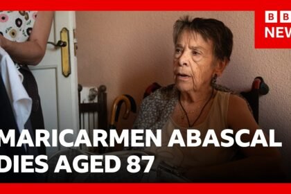 Spanish pensioner whose eviction sparked nationwide protests dies aged 87 | BBC News