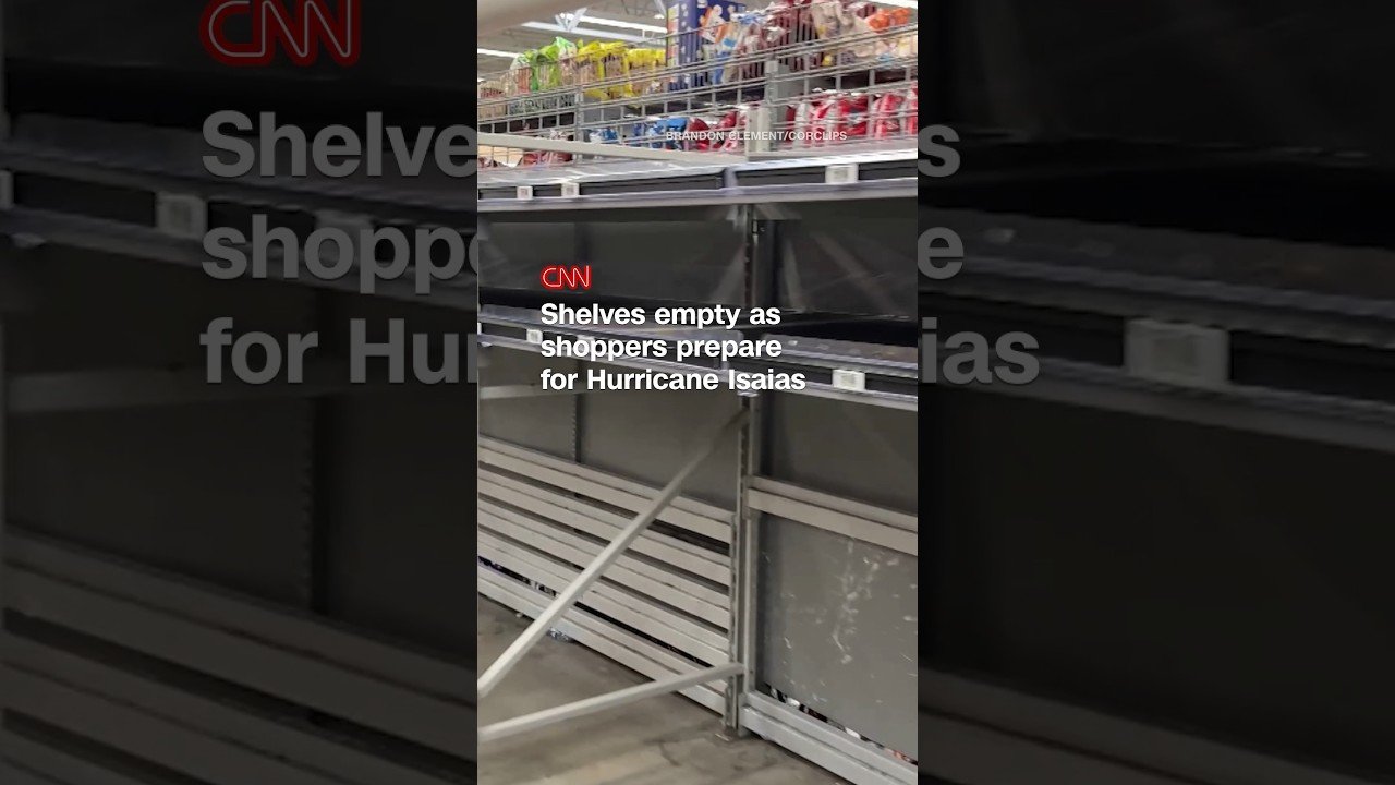 Shelves empty as shoppers prepare for Hurricane Isaias