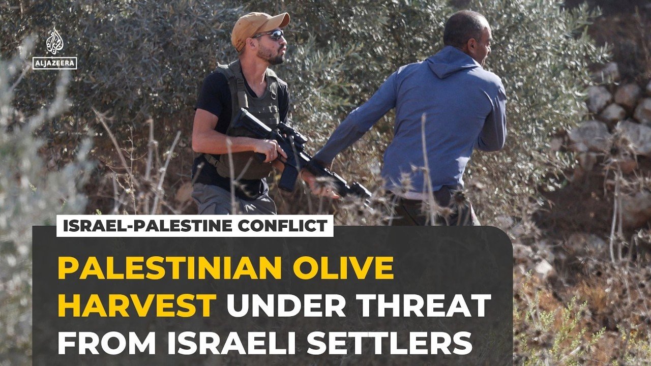 Israeli army, settlers target Palestinian olive harvest in occupied West Bank