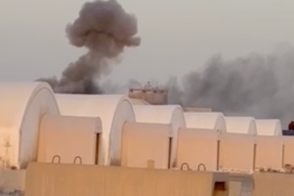Newly obtained footage shows Iran attack on major U.S. post in Kuwait