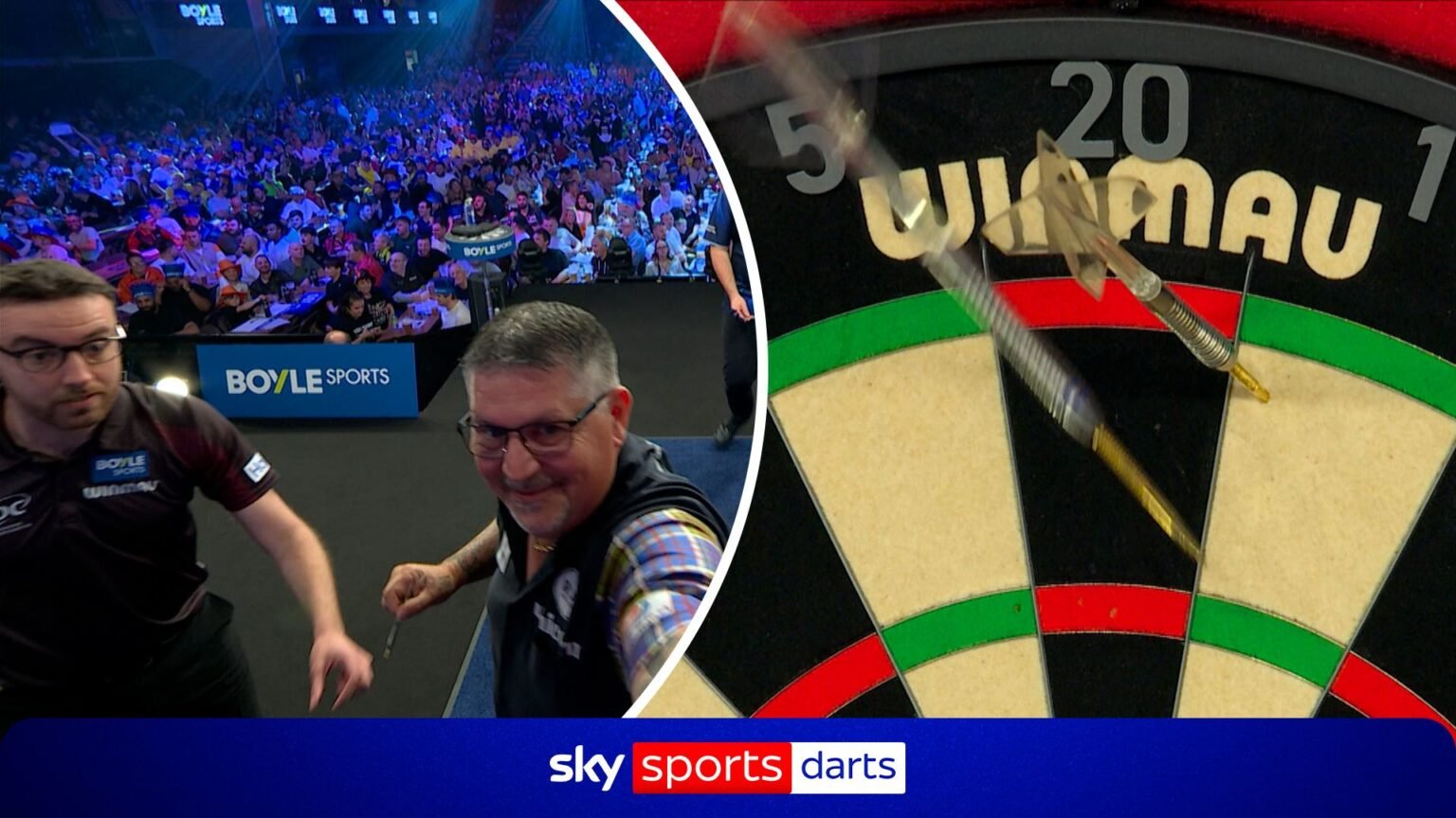 The worst possible start for Anderson? Misses double and two darts bounce out!