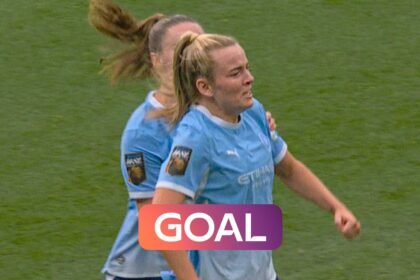 'There's the equaliser' | Hemp pulls one back for Man City against Arsenal