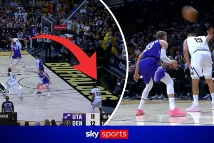 'What a pass!' - Jokic pulls off OUTRAGEOUS behind-the-back dime across court!