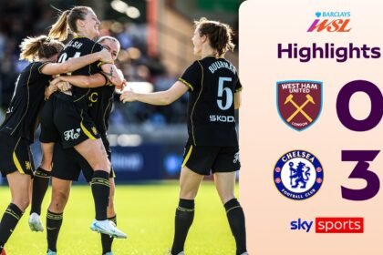 Walsh scores stunner as Chelsea go top with West Ham win