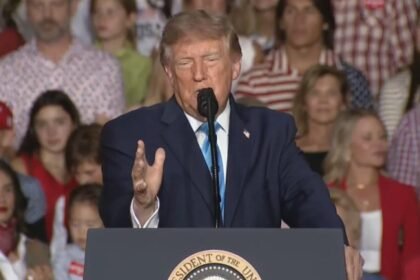 Trump suggests letting Iran "take out" L.A., San Diego during rally