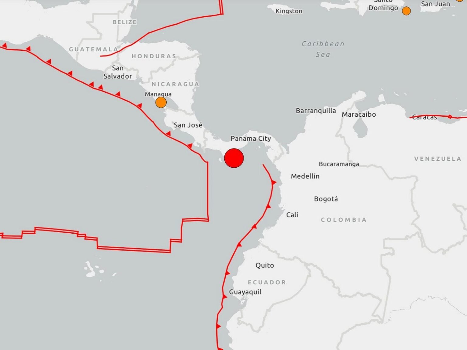Tsunami threat after 7.6 magnitude earthquake recorded in Panama