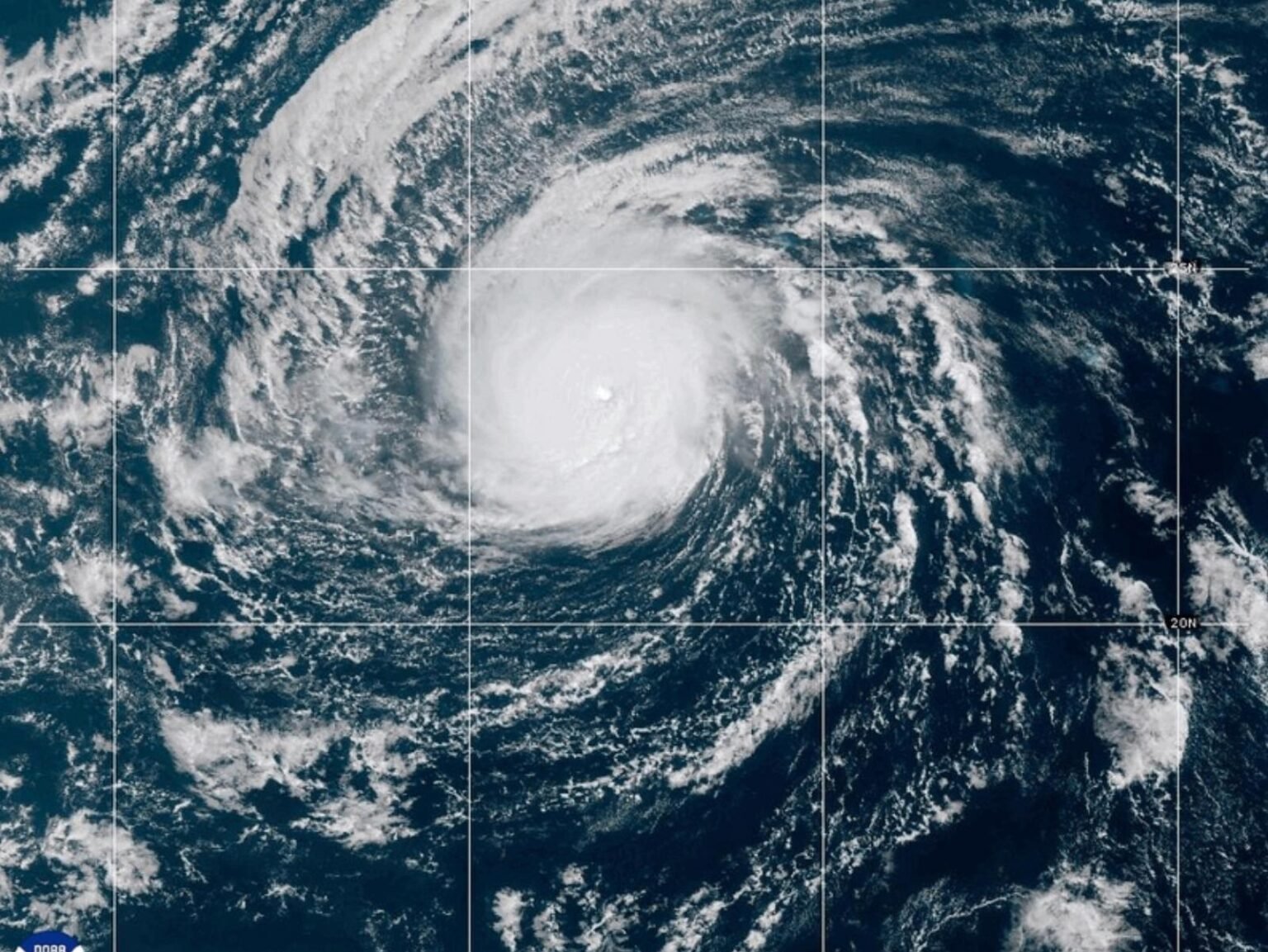 Nolo becomes a Category 3 Hurricane in the remote Pacific Ocean