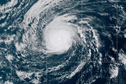 Nolo becomes a Category 3 Hurricane in the remote Pacific Ocean